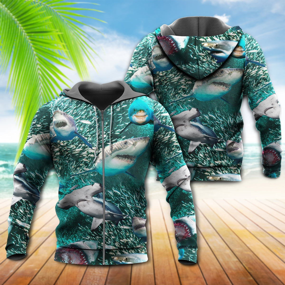 Shark Love Ocean Hoodie For Nautical Inspired Streetwear Weekend Trips And Comfort