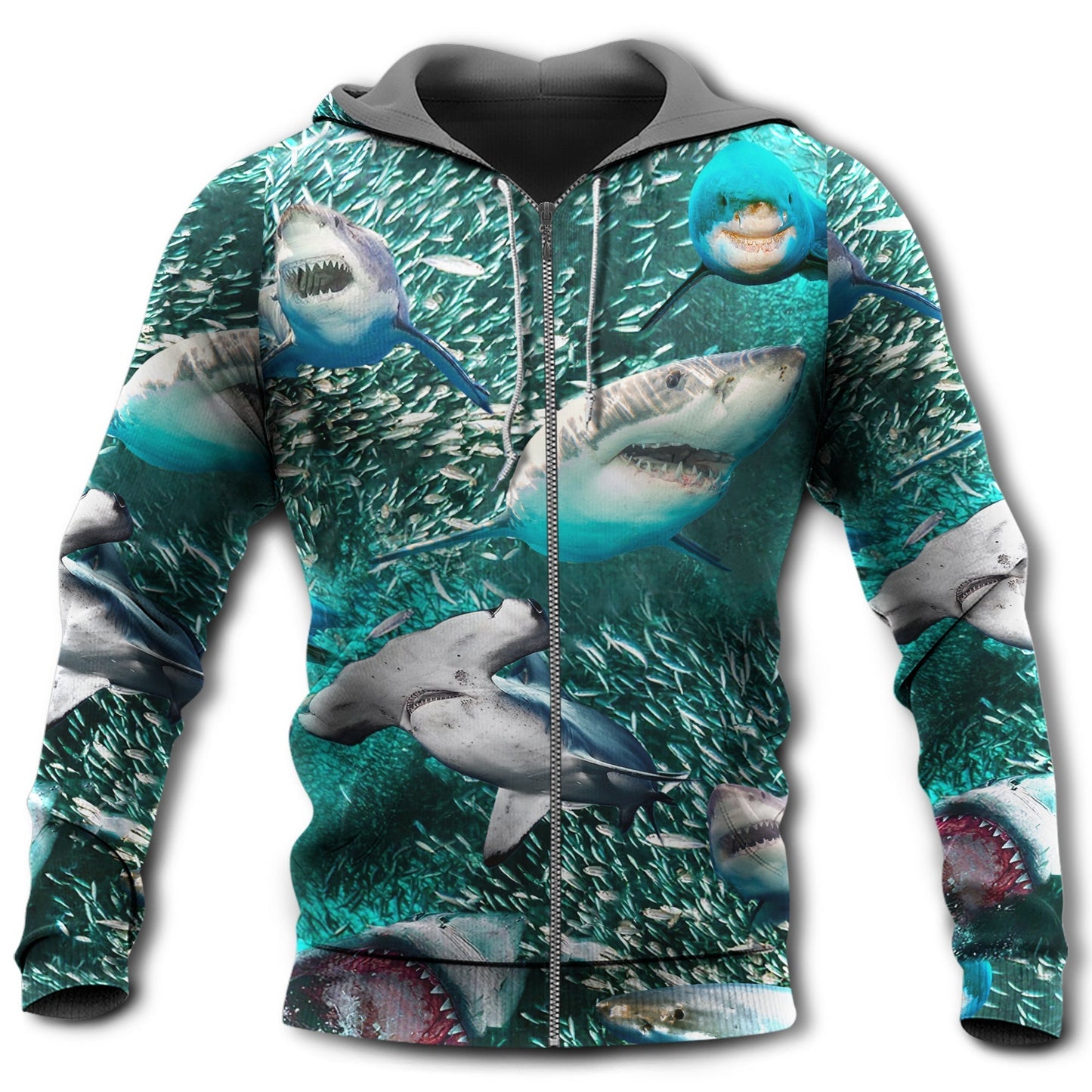 Shark Love Ocean Hoodie For Nautical Inspired Streetwear Weekend Trips And Comfort