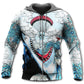 Shark Skull Ocean Hoodie For Sea Enthusiasts Vacation Style And Comfortable Layering