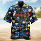 Shark Scores Hawaiian Shirt For Island Vacations, Resort Wear, And Relaxed Seasonal Style
