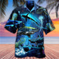 Shark Deep Ocean Special Hawaiian Shirt Pattern View For Lightweight Everyday Style