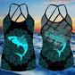 Shark Artistic Hollow Tank Top For Seaside Events And Casual Styling