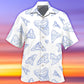 Creative Shark Teeth Collector Ocean Hawaiian Shirt For Nature Fans, Resort Trips, And Comfortable Warm Weather Wear