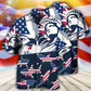 Shark American Independence Day Hawaiian Shirt For Summer Events And Casual Outdoor Wear