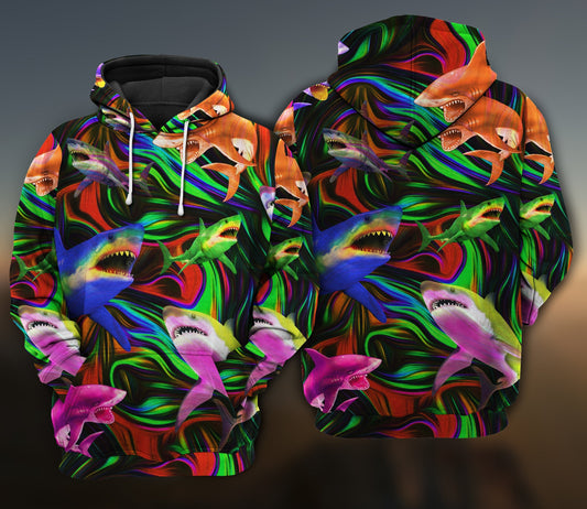 Shark Lover Ocean Hoodie For Coastal Travel Casual Outfits And Relaxed Daily Wear