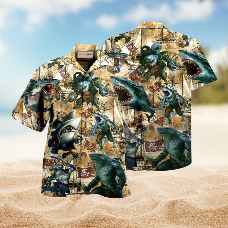 Sharks Be Bold Be A Shark Hawaiian Shirt For Island Adventures Ocean Themes And Relaxed Casual Style
