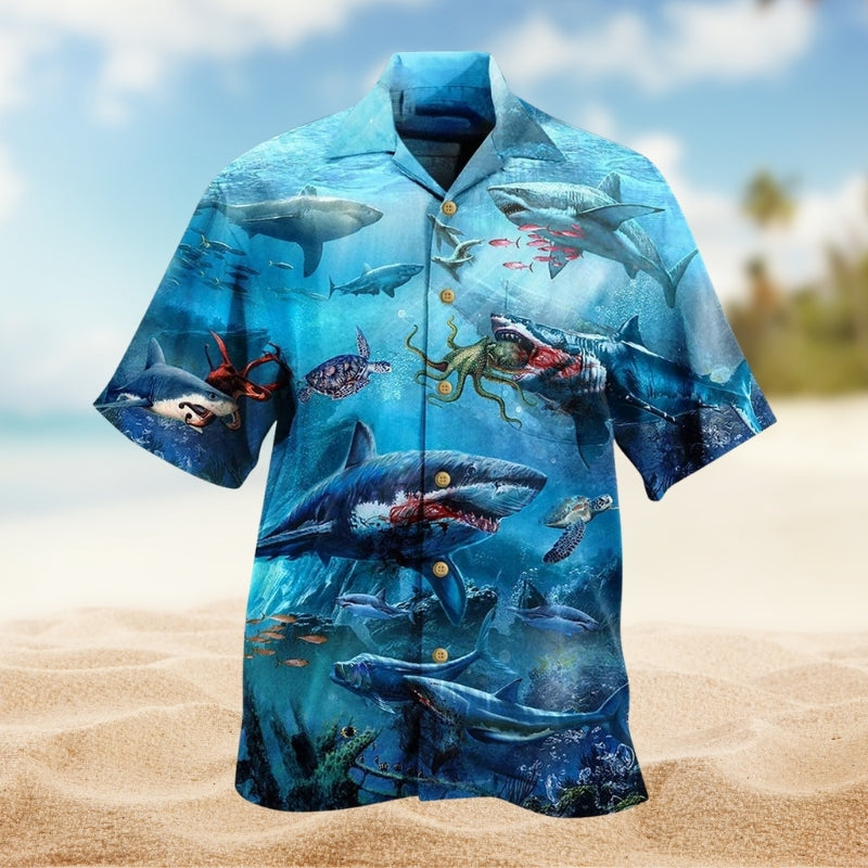 Windsurfing Adventure Graphic Hawaiian Shirt Print Closeup For Summer Travel