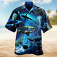 Sharks Deep Ocean Hawaiian Shirt For Beach Days, Coastal Adventures, And Thoughtful Gift Giving
