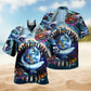 Summer Festival Hawaiian Shirt Creative Print View For Casual Outings
