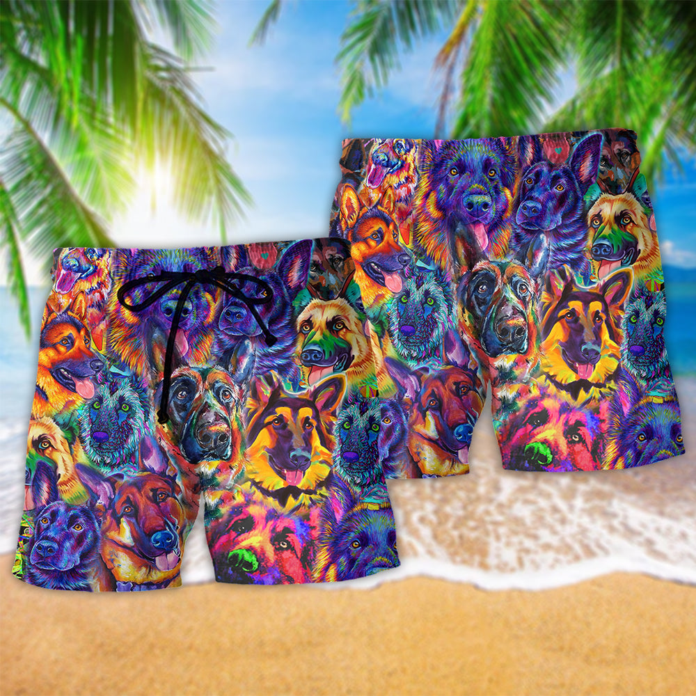 Shepherd Dog That's My Boy German Shepherd Beach Shorts For Animal Lover Vacation Wear