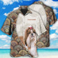 Mandala Shih Tzu Hawaiian Shirt With All Over Print For Tropical Escapes Resort Wear And Outdoor Celebrations