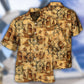 Vintage Ship Wheel Sea Hawaiian Shirt Design Detail For Sunny Adventures And Casual Wear