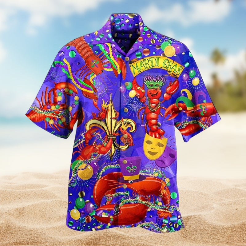 Festival Creative Pattern Hawaiian Shirt For Concert Lovers, Tropical Holidays, And Thoughtful Gift Giving