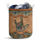 Sign Language Rattan Mandala Laundry Basket For Bathroom Bedroom Storage