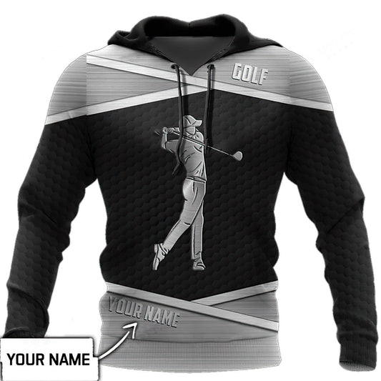 Silver Golf Personalized Hoodie For Active Interests Outdoor Trips And Everyday Style