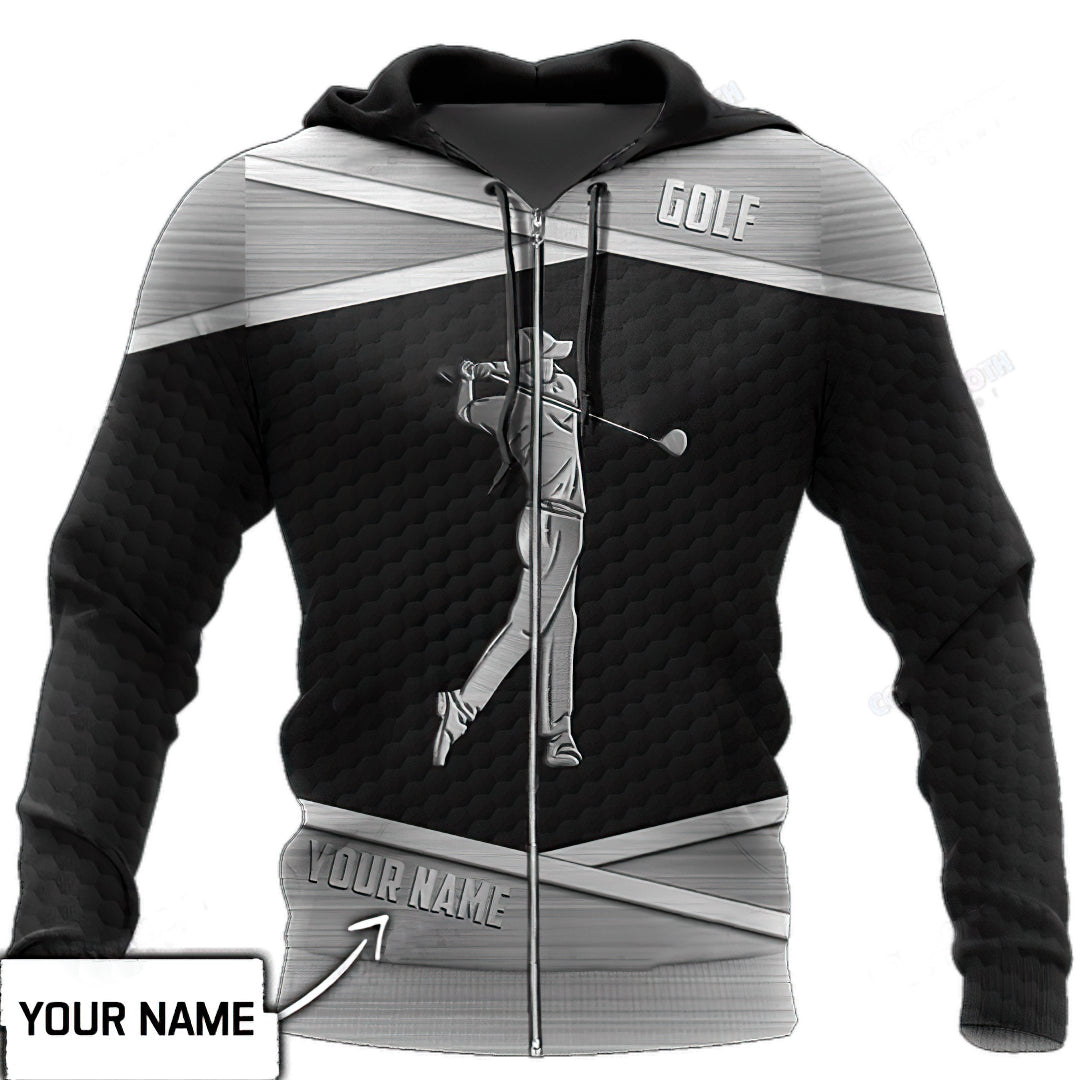 Silver Golf Personalized Hoodie For Active Interests Outdoor Trips And Everyday Style