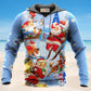 Skiing Santa Christmas Fun Hoodie For Holiday Vacations Winter Events And Everyday Comfort