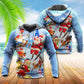 Skiing Santa Christmas Fun Hoodie For Holiday Vacations Winter Events And Everyday Comfort