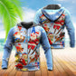 Skiing Santa Christmas Fun Hoodie For Holiday Vacations Winter Events And Everyday Comfort
