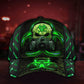 Skull Biohazard Mask Green Classic Cap For Outdoor Events Beach Travel And Relaxed Daily Style