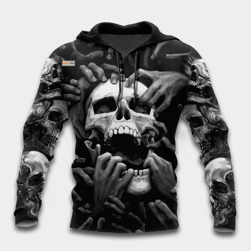 Skull Scream Hoodie For Distinctive Streetwear Holidays And Thoughtful Gifts