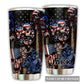 American Skull Personalized 20 Oz Tumbler For Coffee Travel And Daily Drinks