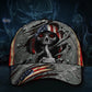 Skull American Flag Classic Cap For Beach Outings Holidays And Thoughtful Everyday Style