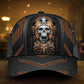 Skull Ancient Greek Pattern Classic Cap For Daily Styling Weekend Travel And Outdoor Activities