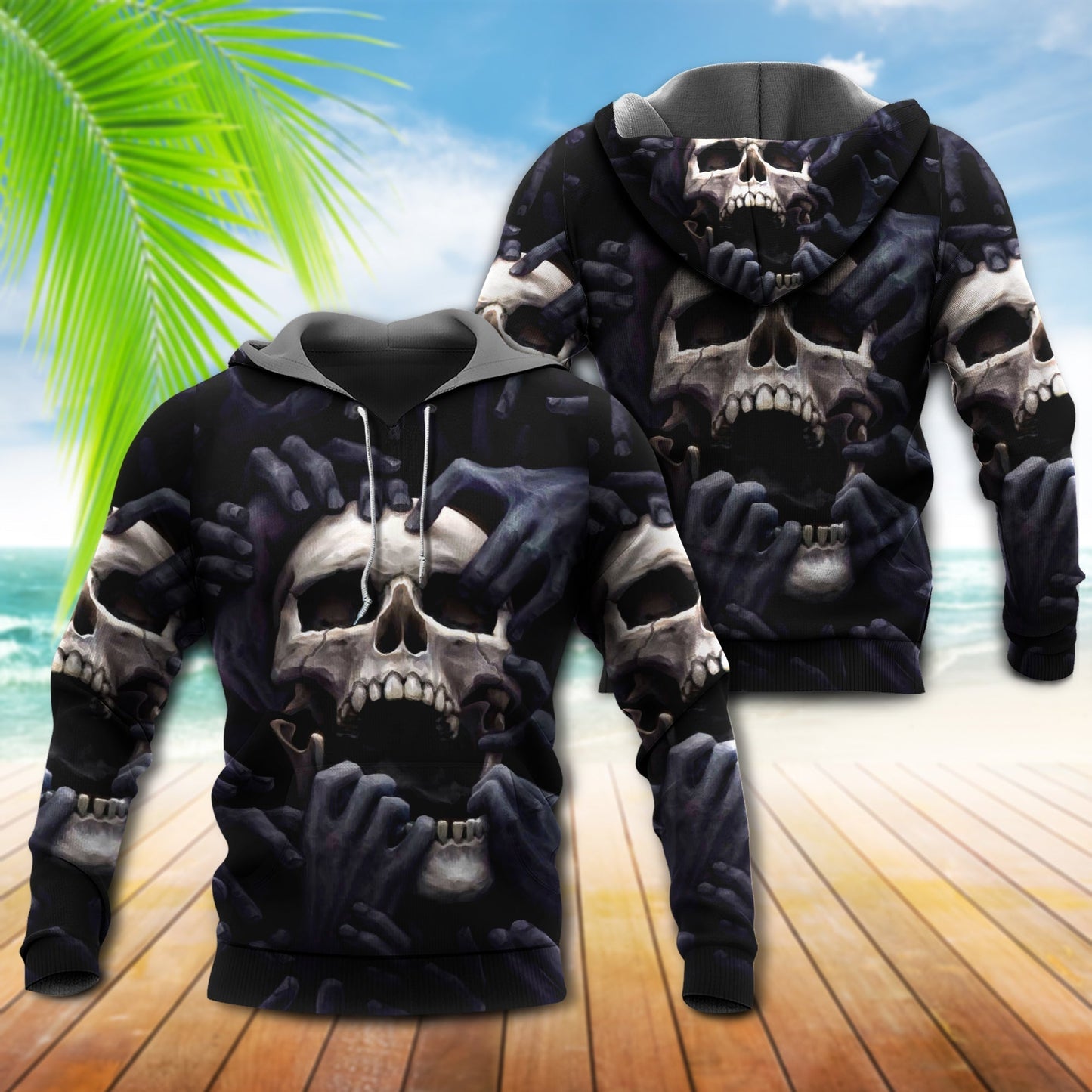 Skull Darkness Hoodie For Alternative Events Seasonal Outings And Gift Ideas