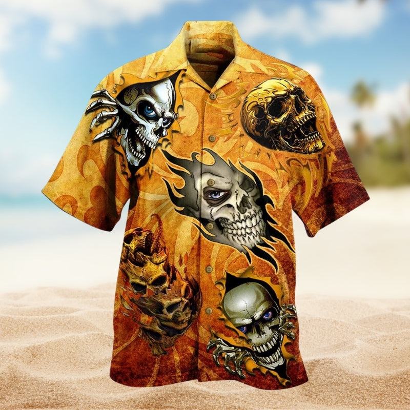 Tropical Lobster Hawaiian Shirt Collar And Front View For Coastal Travel