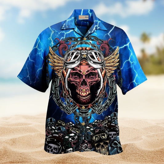 Horse Riding Hawaiian Shirt Pattern Detail For Beach Days
