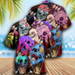 Skull And Ice Cream Hawaiian Shirt With All Over Print For Tropical Holiday Resort Parties And Everyday Style