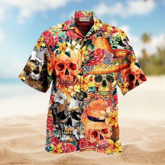 Coastal Funny Waterskiing Water Activity Hawaiian Shirt Fabric Pattern Detail For Island Holidays
