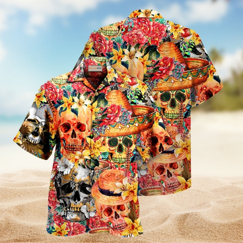 Coastal Funny Waterskiing Water Activity Hawaiian Shirt Button Front Artwork For Casual Outings