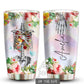 Skull Beautiful And Floral Personalized 20 Oz Tumbler For Coffee Travel And Daily Drinks