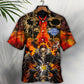 Skull Biker Hawaiian Shirt For Beach Parties And Weekend Getaways