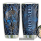Skull Blue Woody With Floral Personalized 20 Oz Tumbler For Coffee Travel And Daily Drinks