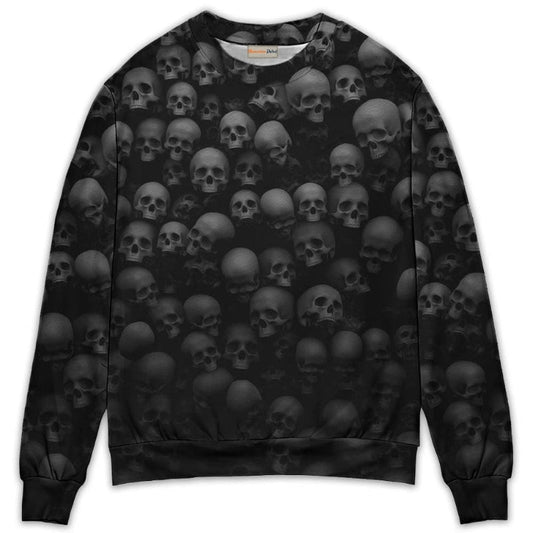 Skull Bold Rebel Attitude Sweater For Alternative Fashion Events And Thoughtful Seasonal Gifts