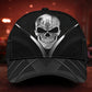 Skull Carbon Black Dark Classic Cap For Seasonal Outings Outdoor Adventures And Daily Wear