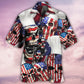 Skull Chef American Independence Day Hawaiian Shirt For Resort Getaways And Comfortable Summer Activities