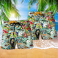 Tropical Skull Chill Out Summer Beach Shorts Graphic Detail For Resort Trips And Casual Outings