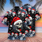 Christmas Skull Hawaiian Shirt With All Over Print For Tropical Escapes Resort Wear And Outdoor Celebrations