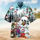 Gothic Skull Graphic Hawaiian Shirt For Tropical Holidays, Outdoor Gatherings, And Everyday Comfort