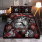Skull Couple Love Bedding Cover For Gothic Bedroom Decor