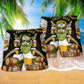 Skull Craft Beer Beach Shorts Pattern Detail For Seaside Leisure And Vacation Ready Style