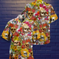 Floral Sugar Skull Hawaiian Shirt With Detailed Graphic For Resort Getaways Summer Adventures And Casual Gifting
