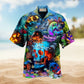 Skull Deep In The Ocean Hawaiian Shirt For Beach Gatherings Fantasy Fans And Comfortable Casual Wear