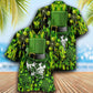 Skull Irish Saint Patricks Day Hawaiian Shirt For Coastal Adventures And Warm Weather Wear