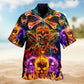 Skull Fire Hawaiian Shirt For Beach Days, Summer Outings, And Thoughtful Gift Giving