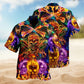 Skull Fire Hawaiian Shirt For Beach Days, Summer Outings, And Thoughtful Gift Giving
